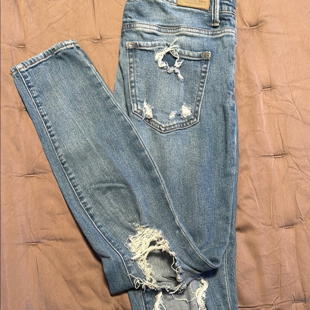 Distressed Blue Jeans for Women